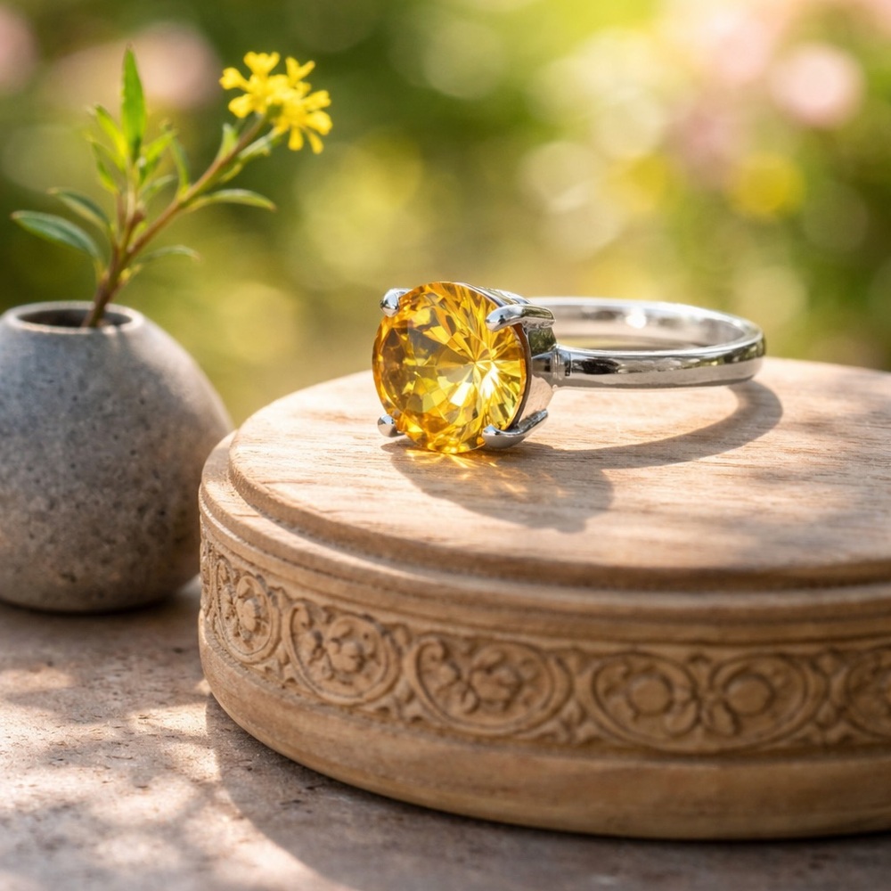 Gorgeous Genuine Citrine Ring - Picture 4 of 12
